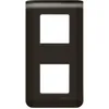 Image de Legrand Plaque de finition avec support pour 2x2 modules montage vertical Mosaic - Noir