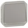 Image de Poussoir NO lumineux Plexo composable gris (069542L)
