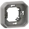 Image de Legrand Support plaque encastré 1 poste Plexo gris (069681L)