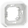 Image de Support plaque encastrÃ© 1 poste Plexo blanc (069692L)