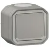 Image de Legrand Poussoir NO lumineux Plexo complet saillie gris (069722L)
