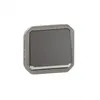 Image de Interrupteur ou VV lumineux composable - Ã©tanche - avec enjoliveur - anthracite - Plexo LEGRAND