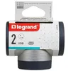 Image de Legrand Multiprise 2 prises 2 p?les+terre + 1 x USB-A + 1 x USB-C rotative Legrand aluminium et gris