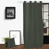 Image de Rideau à oeillets en coton lavé 135x250 cm SPIRIT kaki par Soleil d'Ocre