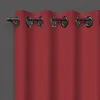 Image de Soleil D'ocre Rideau À Oeillets 135x180 Cm Occultant Rouge, Par Soleil D'ocre