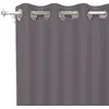 Image de Soleil D'ocre Rideau Uni À Oeillets Infroissable 135x180 Cm Alix Anthracite, Par Soleil D'ocre