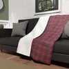 Image de Plaid Polaire Microfibre DoublÃ© Sherpa 120x160 Cm Tartan, Par Soleil D'ocre