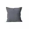 Image de Housse De Coussin Unie 60x60 Cm Alix Gris, Par Soleil D'ocre