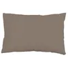 Image de Taie d'oreiller rectangle US 50x75 cm en coton uni 57 Fils SOLEIL D'OCRE taupe