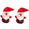 Image de Lot De 2 Peres Noel DÃ©corations De Sapin En Peluche Ã Suspendre