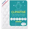Image de Matelas bébé Climatisé anti-acariens déhoussable blanc 70X140