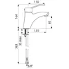Image de Mitigeur de lavabo Ã  bec fixe type sans vidage cartouche cÃ©ramique Ã 40 rÃ©f. 2521 DELABIE