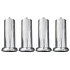 Image de Jeu de pieds Cylindre Metal chrome 20 cm
