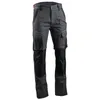 Image de Pantalon stretch bicolore multipoches genouillÃ¨res impermÃ©able LMA COSMOS Gris FoncÃ© 40