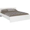 Image de Lit adulte BOSTON 160x200 - Décor blanc - Fabriqué en France
