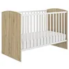 Image de Lit BÃ©bÃ© Arthur Blanc/ChÃªne 60 X 120 Cm De Galipette