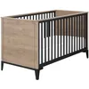 Image de Galipette Marcel Lit Évolutif 70x140 Chêne Blond/Noir De Galipette