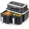 Image de Kitchen Chef Kitchen Chef - Friteuse sans huile double 2600w noir KCPFR84-AIRDUO