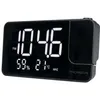 Image de Radio-réveil projecteur - THOMSON - Noir - Radio FM, Température, Humidité, Double alarme, USB-C, Alim. 230V