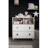 Image de Commode 2 Tiroirs 2 Niches Boutons Goutte