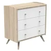 Image de Commode 3 Tiroirs Access Bois Blanc - Sauthon Meubles