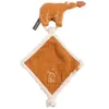 Image de Doudou Mouchoir Ours En Gaze De Coton Et Bouclette