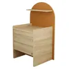 Image de Commode Ã Langer Ãvolutive En Bureau - DÃ©cor Bois ChÃªne SÃ©pia Forme Arche