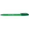 Image de Papermate Stylo Bille Ã Capuchon, Pointe Moyenne, Corps Triangulaire Plastique Couleur, Encre Ulv Verte
