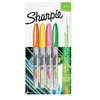 Image de Sharpie Marqueur permanent FINE Neon, blister de 4
