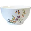 Image de Bol En GrÃ¨s Blanc ClÃ©lia Floral 480 Ml