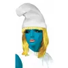 Image de Bonnet de schtroumpf en feutrine - blanc