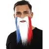 Image de Moustache et barbe supporters France tricolore bleu, blanc et rouge (x1) REF/18181 ptit clown