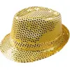 Image de Chapeau adulte Borsalino doré or avec sequins (x1) REF/20190