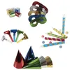 Image de 1 Kit festif métallique cotillons pour 5 personnes REF/22403 - ptit clown