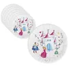 Image de P'TIT Clown re22473 - Lot de 8 assiettes anniversaire Princesses