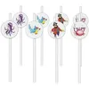 Image de P'TIT Clown re22502 - Lot de 8 pailles anniversaire Pirates
