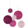 Image de Rosaces Ã  suspendre - PTIT CLOWN - Lot de 6 - Couleur rose - 40cm, 30cm, 20cm - Mixte