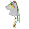 Image de Piñata tète de Licorne pour fête anniversaire enfant 39.4 x 40.9cm REF/22913