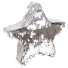 Image de PIÑATA À CASSER ÉTOILE 36CM ARGENT MÉTAL