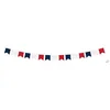 Image de Guirlande 3m Fanions Bleu Blanc Rouge - Parfait pour les supporters des Ã©quipes de France - P'tit Clown