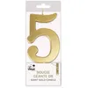 Image de Bougie Anniversaire - PTIT CLOWN - GÃ©ante Or - Chiffre 5