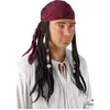 Image de Foulard de pirate avec Dreadlocks pour adulte (x1) REF/34750