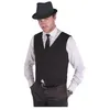 Image de Gilet Sans Manches Noir Raye Blanc - Noir - S/M