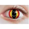 Image de Lentilles de contact reptile jaune et rouge taille unique