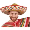 Image de Sombrero en paille multicolore 50 cm (x1) REF/95417 Thème Mexique/Mexicain