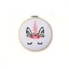 Image de Kit Tambour A Broder Licorne En Bois
