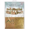 Image de CALENDRIER DE L'AVENT VILLAGE KRAFT METALLISE