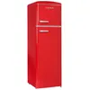 Image de Frigelux Réfrigérateur-congélateur Frigelux Retro Vintage RFDP246RRA++ - congélateur haut - 55x57.5x166.5 cm (lxpxh) - 246 litres - classe E - rouge