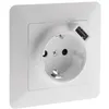 Image de Prise Schuko Asfora + USB - Zenitech