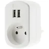 Image de Chargeur Zenitech 2P + T + 2 USB 2.1A BLANC
